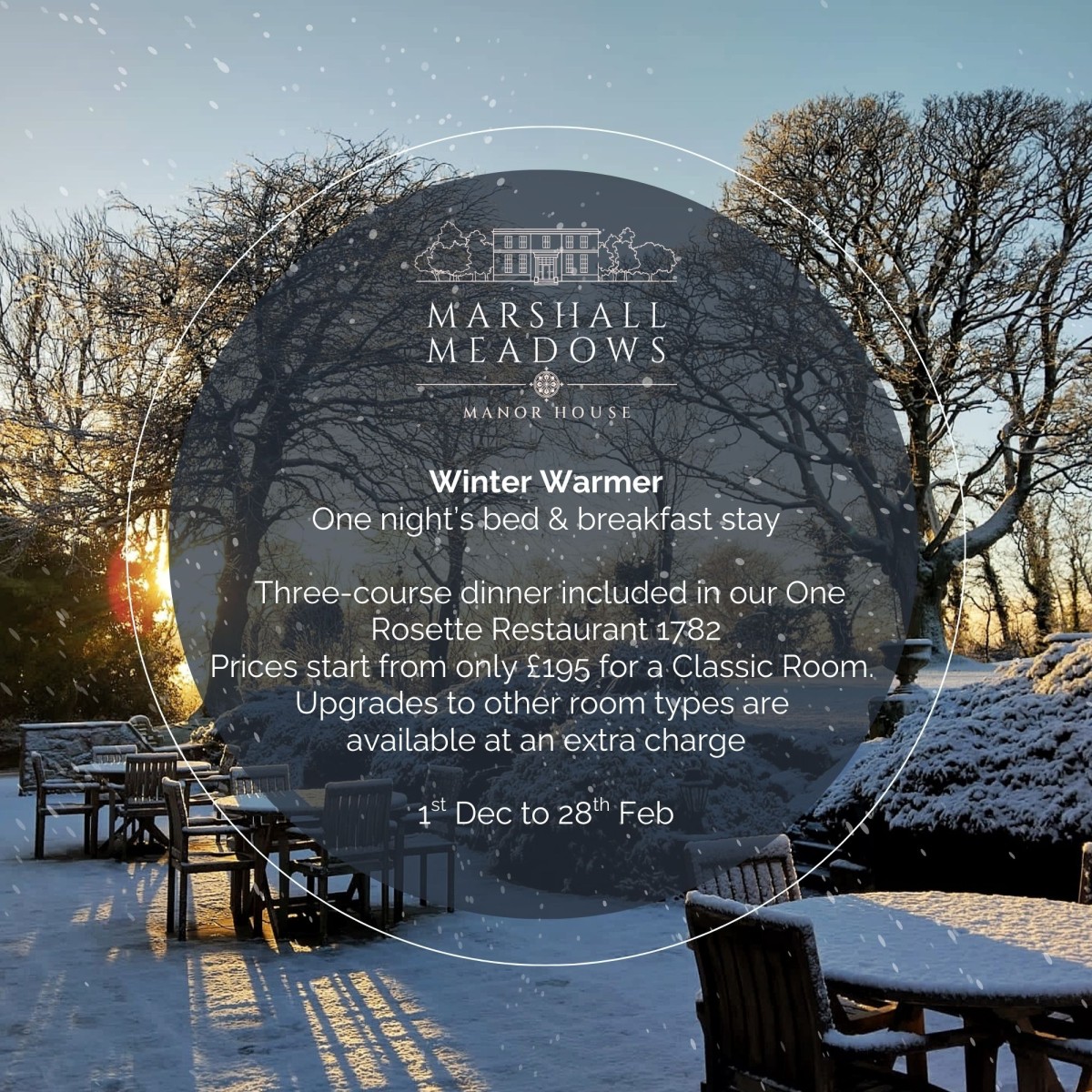 Standing within its own estate, a mere half mile from the Scottish Borders, our Georgian Manor House is a truly enchanting setting to spend the festive season. (2)